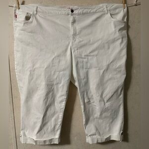 Woman Within White Jean Capris